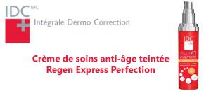 Laissez-vous séduire par la crème de soins anti-âge teintée "Regen Express Perfection"