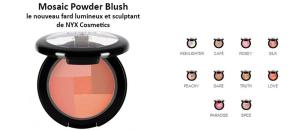 Mosaic Powder Blush : le nouveau fard lumineux et sculptant de NYX Cosmetics