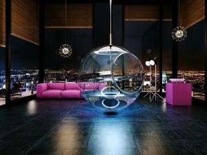  alt="Bathsphere : une salle bain dans une bulle de verre design et ultra tendance"
